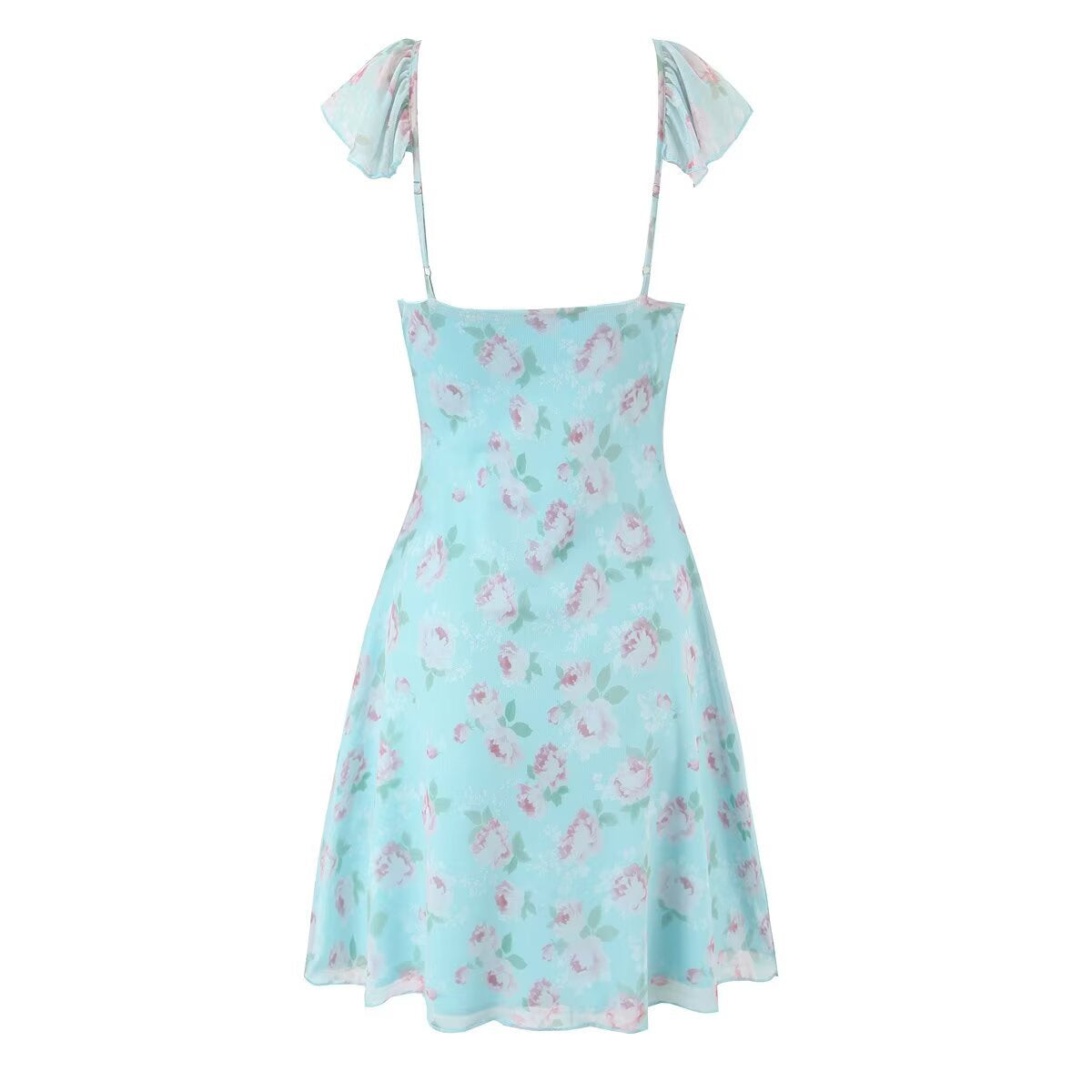 European and American Style Elegant Women's Fashion Splicing Ruffle Irregular Hem One-Shoulder Strapless Long Dress