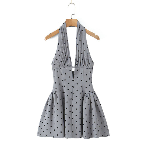 European and American Style Fashionable Women's Elegant Printed Bodycon Pencil Dress Round Neck Long Sleeve Fitted Long Dress